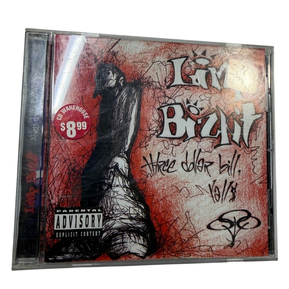 Limp Bizkit Three Dollar Bill Yall CD 1997 Nu Metal Debut Album Explicit Content
